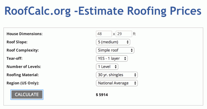 Roofing Calculator - Estimate Roof Replacement Cost - Get Free Quotes