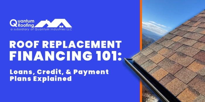Roof Replacement Financing 101