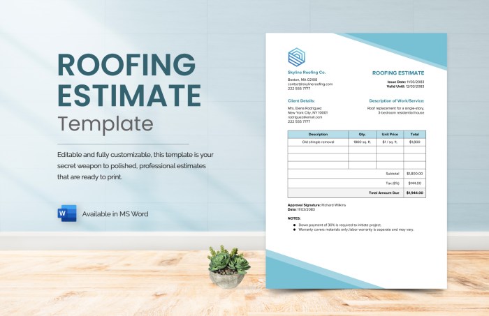 Commercial roofing estimate online