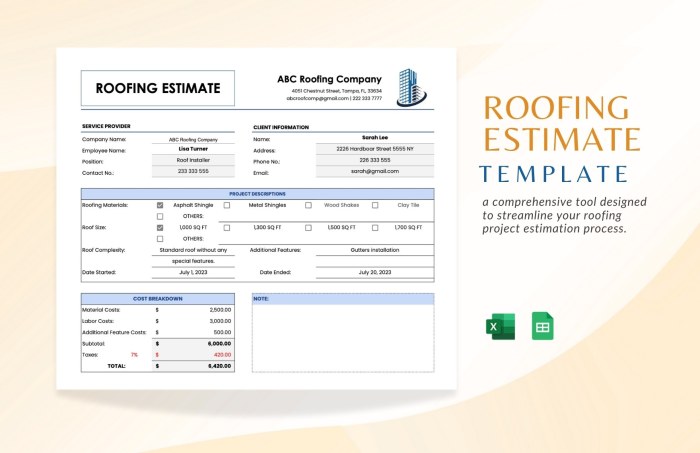 Commercial roofing estimate online